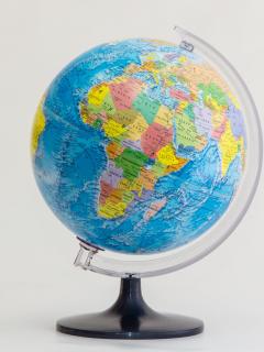 25 cm political globe 